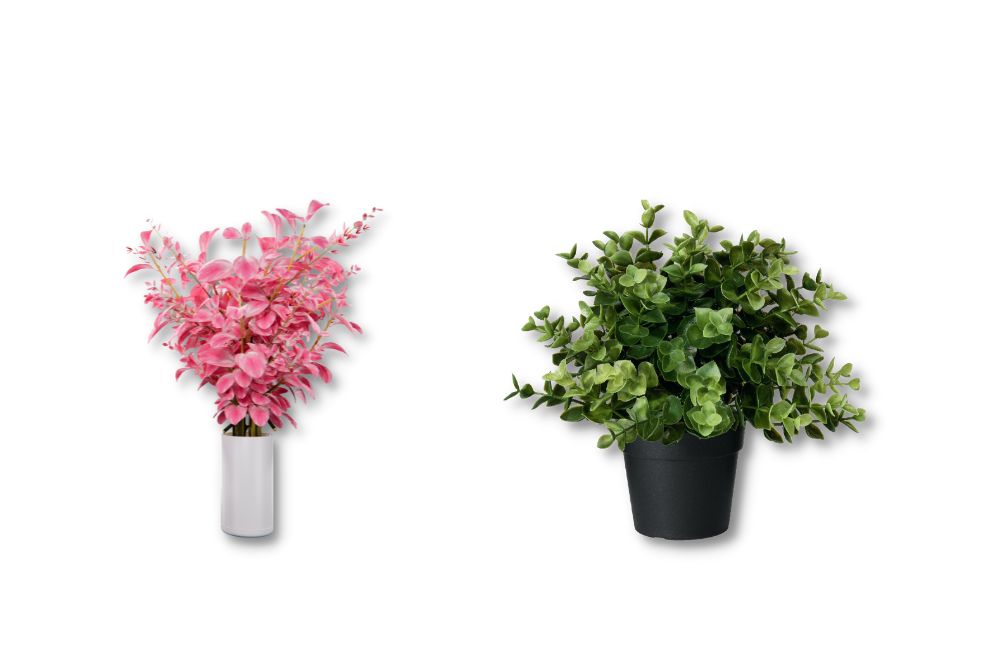 Artificial Flowers and Pots
