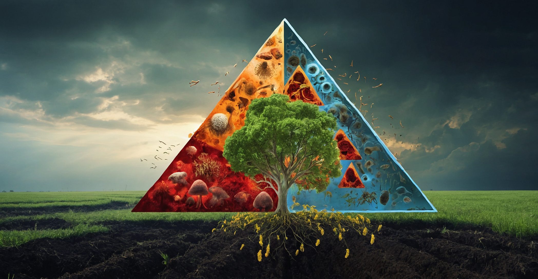 Unveiling the Disease Triangle: Pathogens' Symphony of Destruction in Nature
